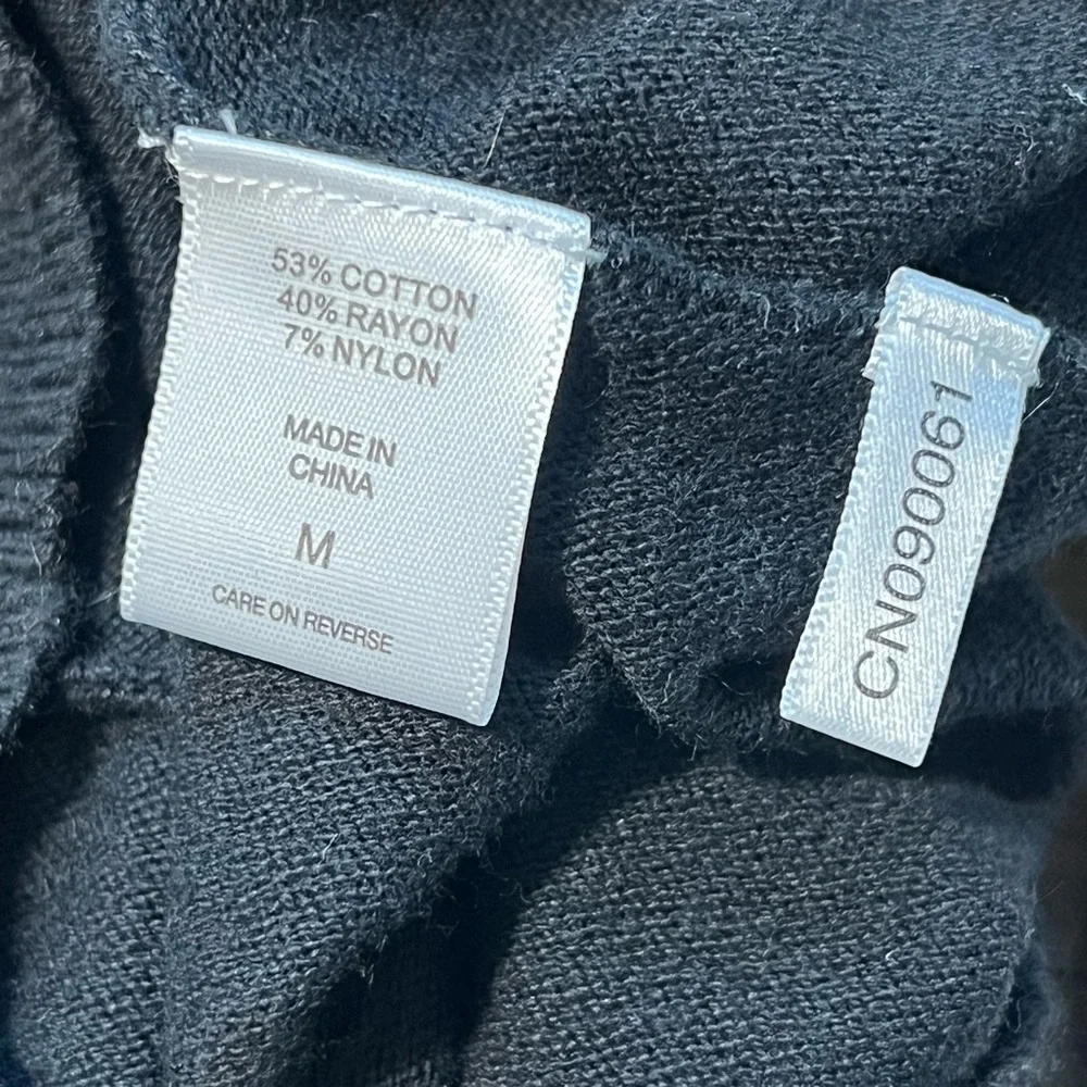 Soho New York & Company Colorblock Knit Sweater White Tan Black Medium‎